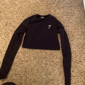 Gym shark cropped long sleeve